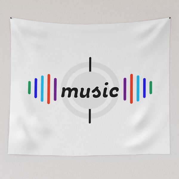 Item preview, Colourful music waves graphic  designed and sold by ns-dot-design.