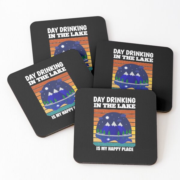 Item preview,  Day Drinking On The Lake is My Happy Place ; Funny Summer Boating Vacation  designed and sold by The Nova Prints .