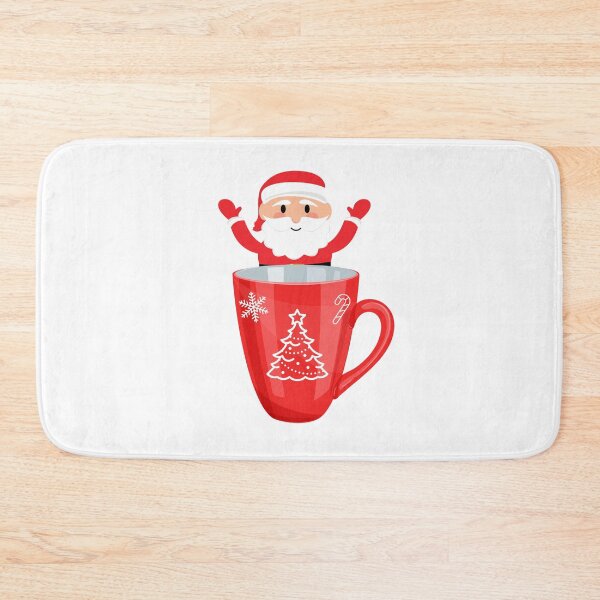 Item preview, Xmas Santa Behind The Cup designed and sold by CreativeMansion.