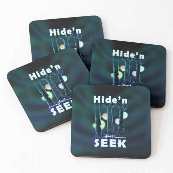Item preview, Hide'n Ghost Seek: Cute colorful  ghosts hiding around for a Halloween game designed and sold by AxelGreen72.