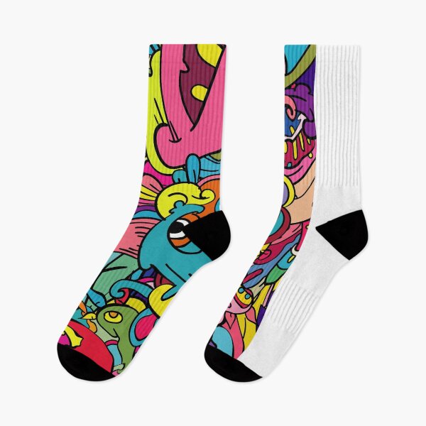 Item preview, colorful abstract cartoon doodle  designed and sold by Aimyashoppy.