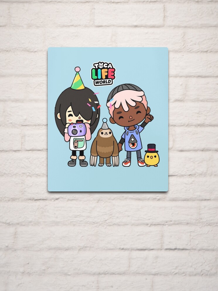 toca boca and gacha life Metal Print for Sale by kader011