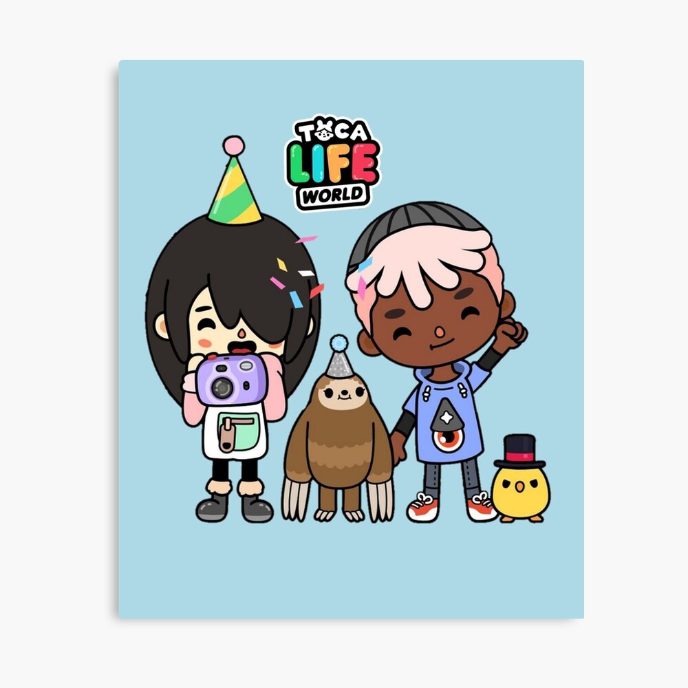 toca boca and gacha life Metal Print for Sale by kader011