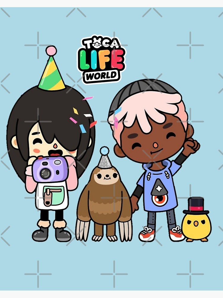 toca boca and gacha life Art Board Print for Sale by kader011