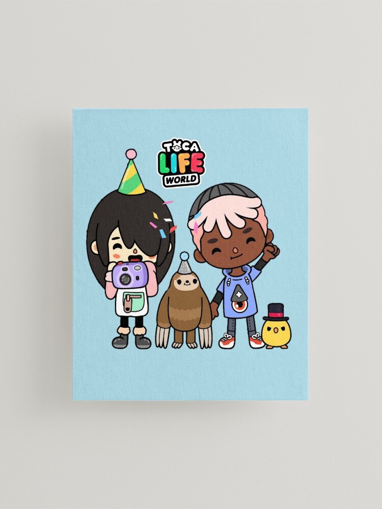 toca boca and gacha life Mounted Print for Sale by kader011