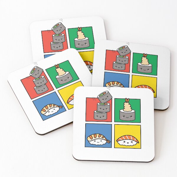 Item preview, Sushi Friends 2x2 designed and sold by HappyTee-NL.