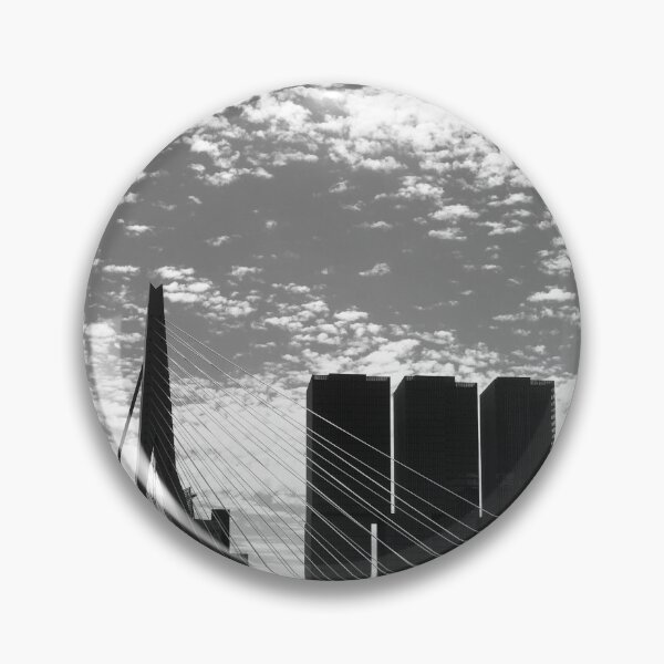 Item preview, Rotterdam Erasmus Bridge, Erasmusbrug B&W. designed and sold by Noel Ali ⭐⭐⭐⭐⭐.