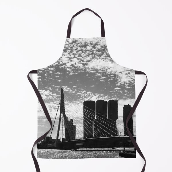 Item preview, Rotterdam Erasmus Bridge, Erasmusbrug B&W. designed and sold by Noel Ali ⭐⭐⭐⭐⭐.