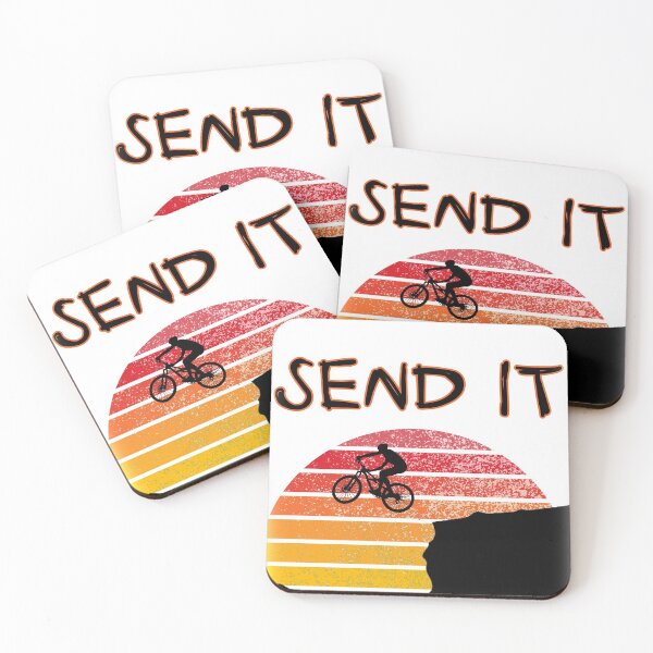 Item preview, Send It, vintage retro mountain biking, MTB design designed and sold by HazardPaay.