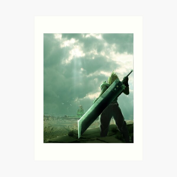 To Midgar - Final Fantasy VII Concept Art Art Print