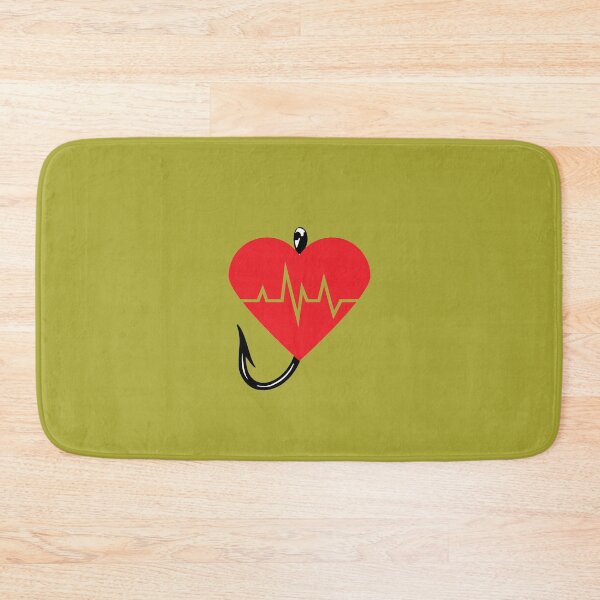 Item preview, Fishing Hook Heartbeat designed and sold by NMHKcreations.
