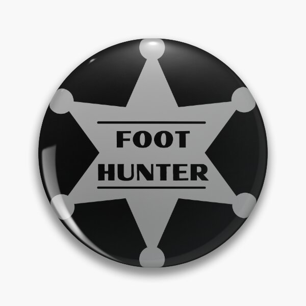 Item preview, Foot Hunter Gray Badge - Feet Fetish designed and sold by CaitU.