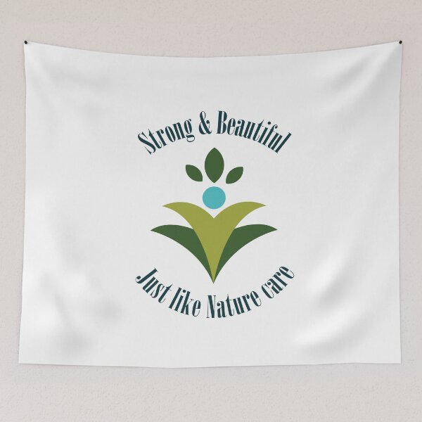 Item preview, Strong and beautiful -nature care nature lovers - vegan  designed and sold by cruzzcreation.