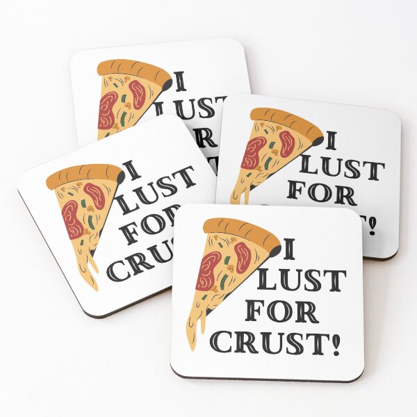 Item preview, Funny Quote: "I Lust for Crust!" & Slice of Pizza    designed and sold by fowons.