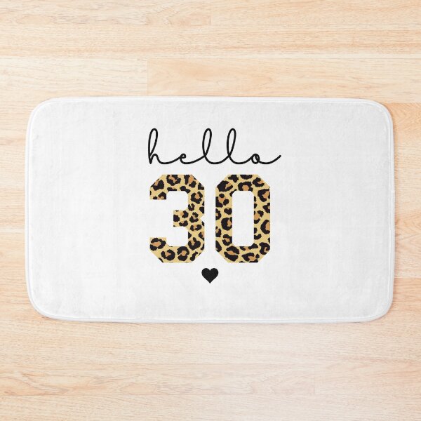 Item preview, Hello 30 | 30th birthday Cheetah Print | 30th birthday gift | Cute 30th birthday gift designed and sold by Violet Treasures.