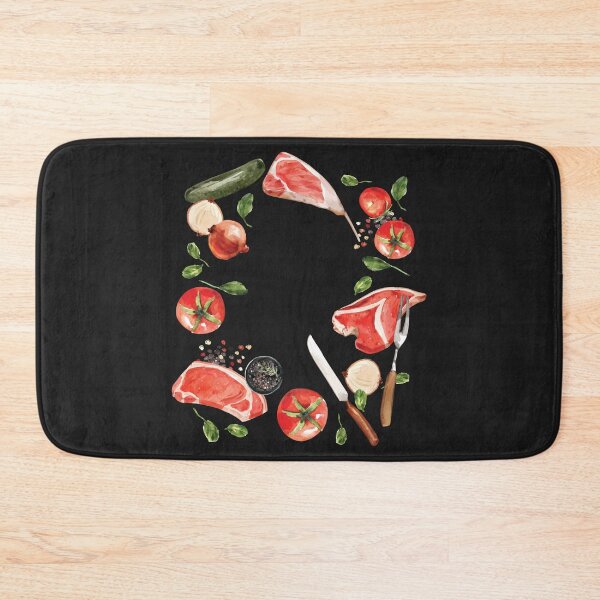 Item preview, Rustic Steak Rectangular Wreath designed and sold by Alicia Chee.