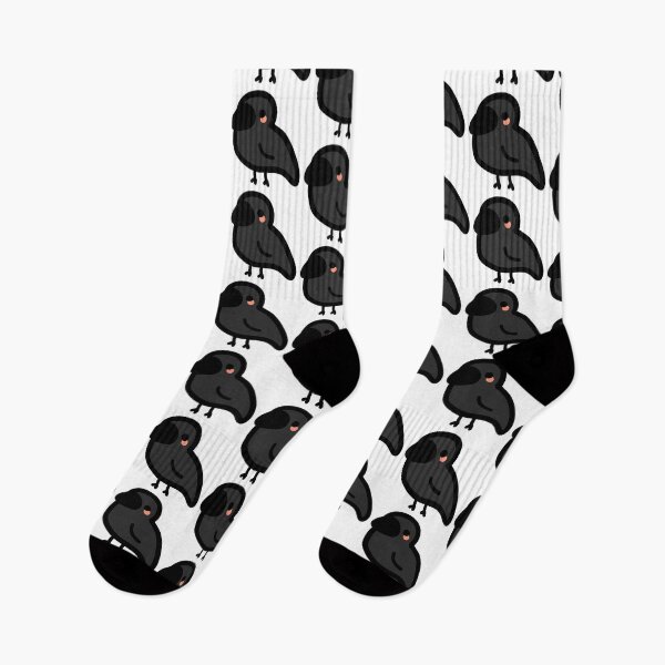 Item preview, Kawaii black crow standing cutely designed and sold by GLwithUs.