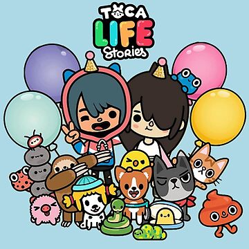 toca boca birthday Sticker for Sale by Alexa