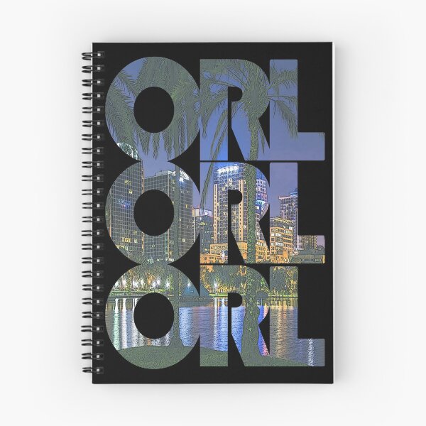 Item preview, Orlando, Florida ORL Night Cityscape Repeating Pattern designed and sold by CrabbyLobster.