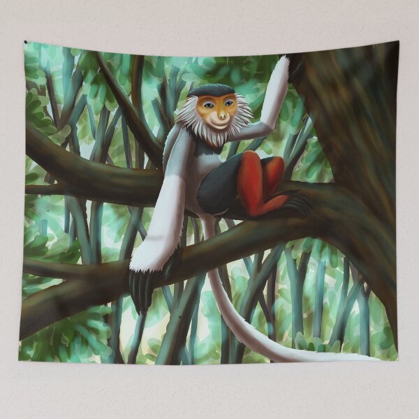 Item preview, Red-shanked douc langur designed and sold by JeMiChi Art.