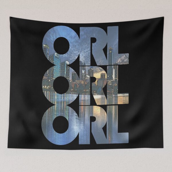 Item preview, Orlando, Florida ORL Sunset Cityscape designed and sold by CrabbyLobster.