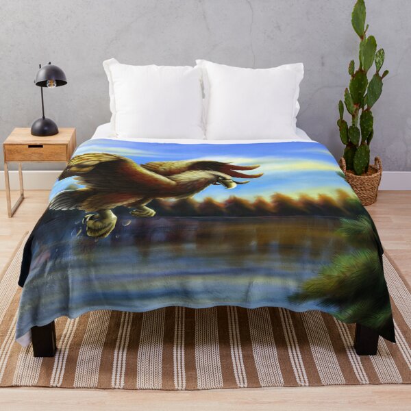 Item preview, White-tailed eagle fishing designed and sold by JeMiChi Art.
