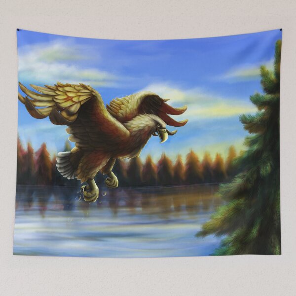 Item preview, White-tailed eagle fishing designed and sold by JeMiChi Art.