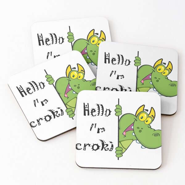 Item preview, hello i'm croki, CROKI sticker or T-shirt designed and sold by storetrial2022.