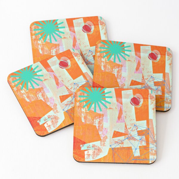 Item preview, OrangeAquaAbstract designed and sold by FreshDonuts.