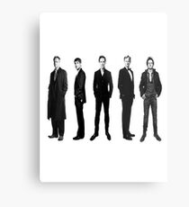 Sherlock cast in black and white Metal Print