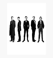 Sherlock cast in black and white Photographic Print