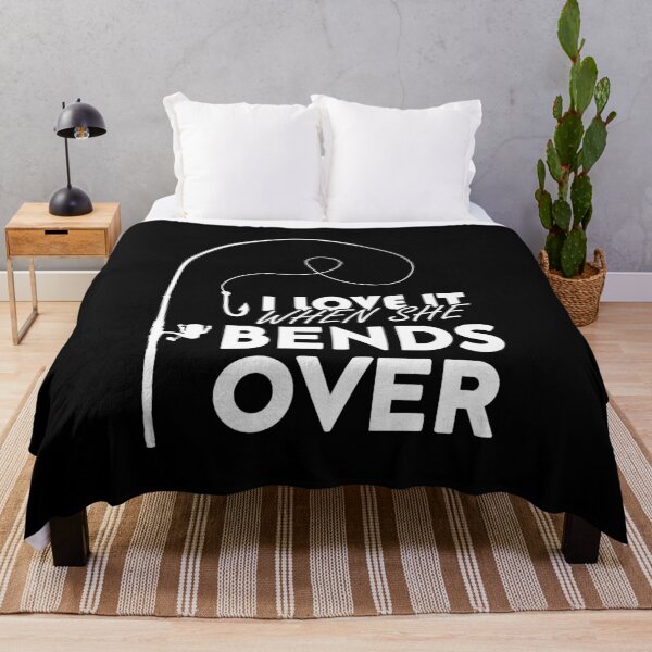 Item preview, I love It When She Bends Over, Funny Fishing Graphic Design designed and sold by levdone.