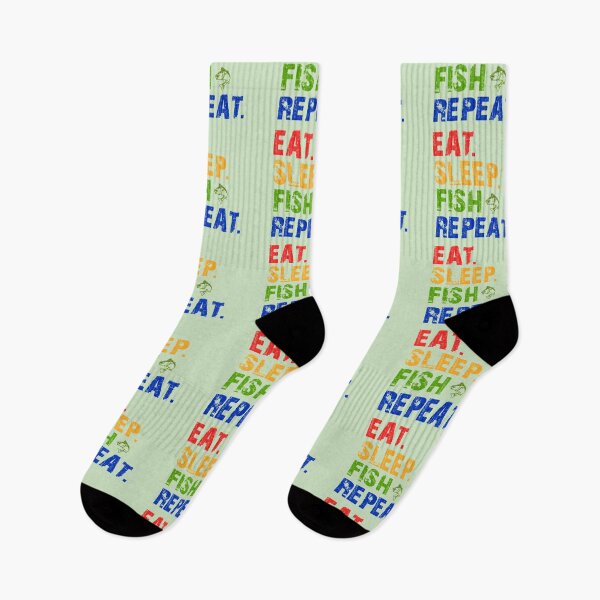 Item preview, fishing eat sleep fish repeat designed and sold by toastygoat.