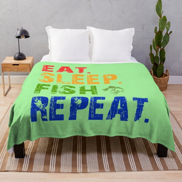 Item preview, fishing eat sleep fish repeat designed and sold by toastygoat.