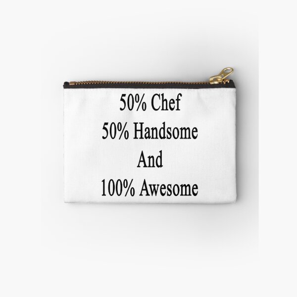 Item preview, 50% Chef 50% Handsome And 100% Awesome  designed and sold by supernova23.