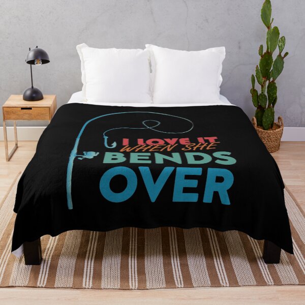 Item preview, I love It When She Bends Over, Funny Fishing Graphic Design designed and sold by levdone.