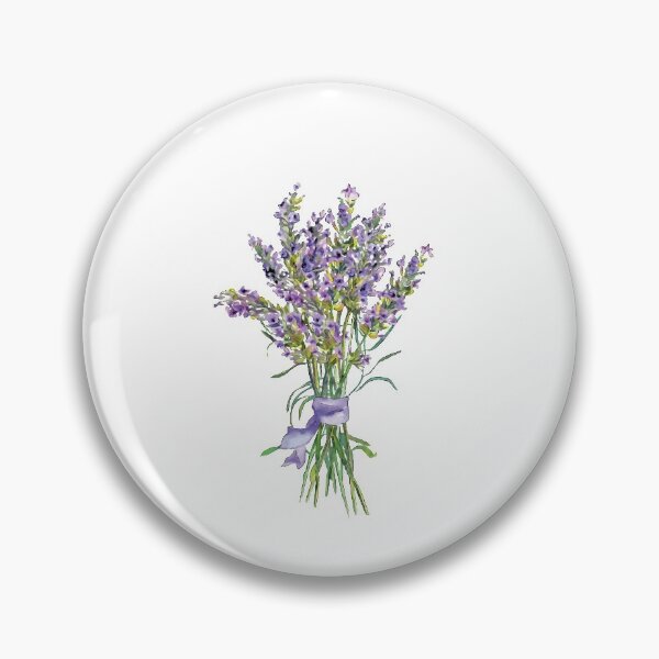 Item preview, Watercolor Lavender flowers bouquet designed and sold by Pavnud.