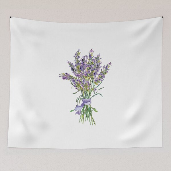 Item preview, Watercolor Lavender flowers bouquet designed and sold by Pavnud.