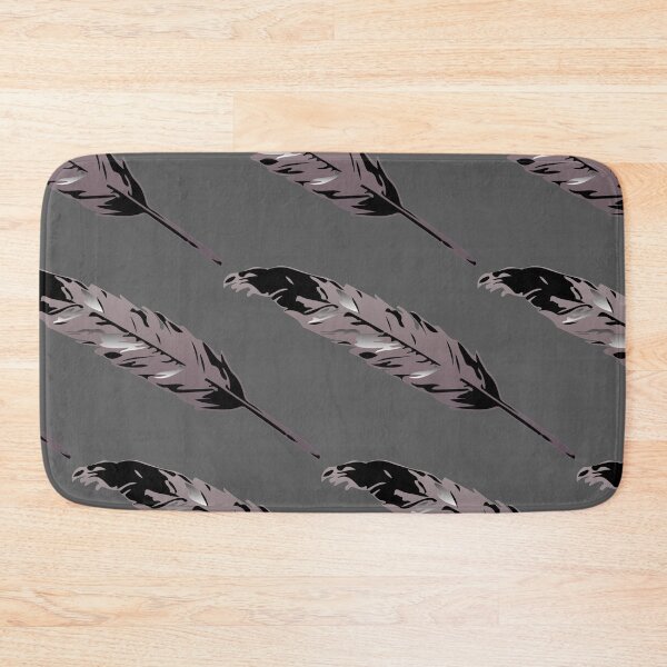 Item preview, Dark Grey Feather Pattern designed and sold by bittes.