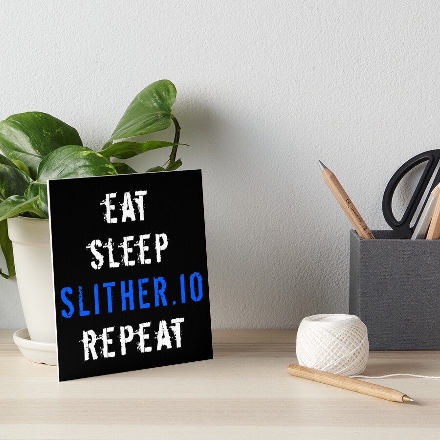 slither io game Art Board Print by messhaloustore