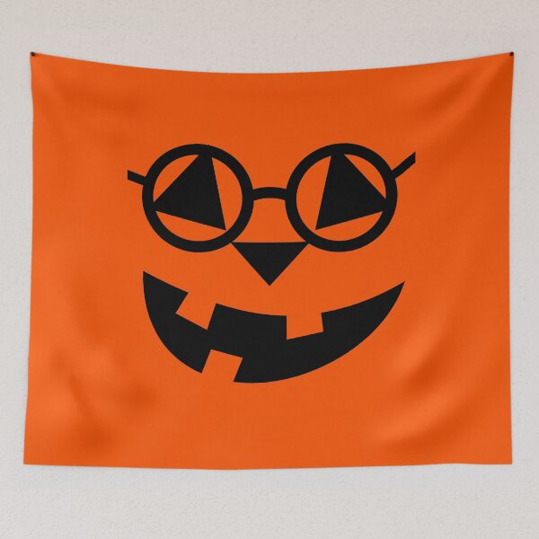 Item preview, Smiling Jack O'Lantern Face with Glasses designed and sold by Darcy777.