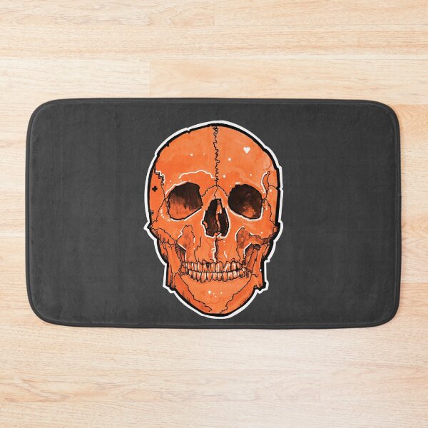 Item preview,  orange halloween human skull  designed and sold by weilertsen.