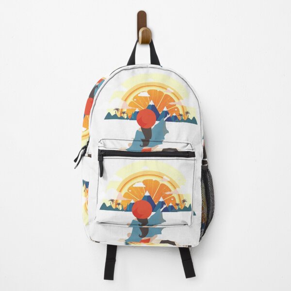 Item preview, Orange sun and a girl at the beach designed and sold by urban-color.