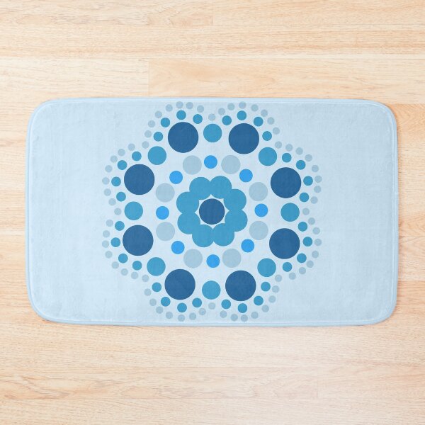 Item preview, Blue dot mandala designed and sold by Blue-Hydrangea.