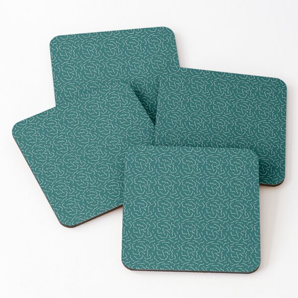 Item preview, Abstract Brain Folds - Teal designed and sold by Hodgepodge Bricolage.
