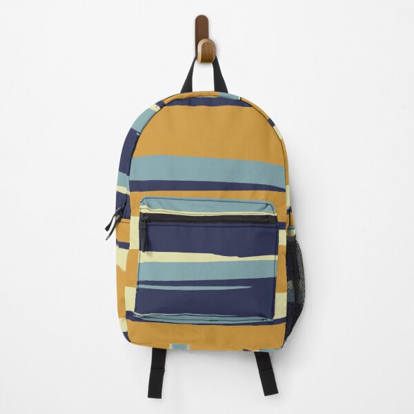 Artikelvorschau, Stripes Abstract, Navy, Teal Blue, Yellow entworfen und verkauft von meggydesigns.