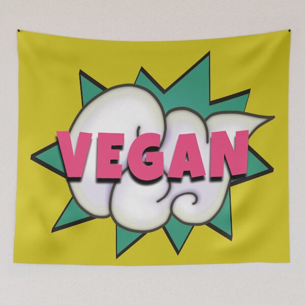 Item preview, VEGAN Bang KAPOW! - Comic Vegan Typography designed and sold by ViewerEqualsPhoton.