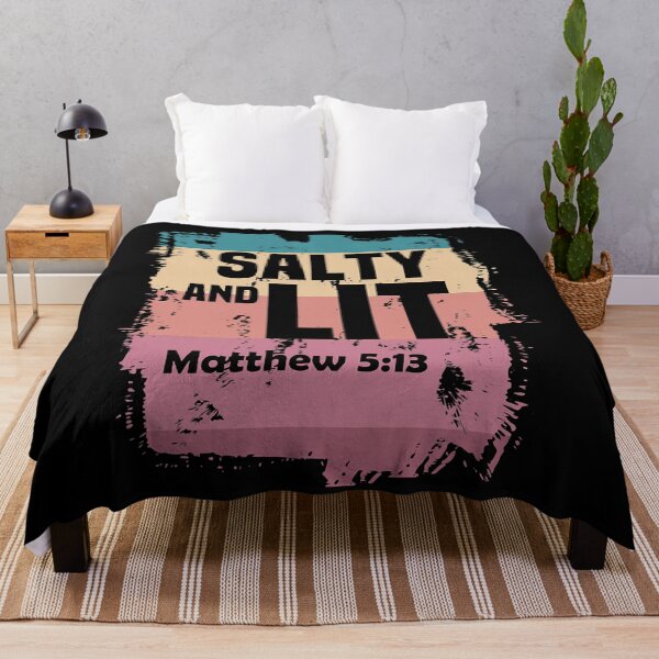 Item preview, Salty & Lit Matthew 513 Christian Gifts Scripture Quote designed and sold by WilliamQuinnell.