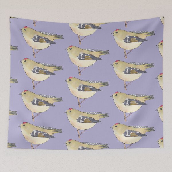 Item preview, Ruby-Crowned Kinglet cute bird art designed and sold by TheWaterBirds.