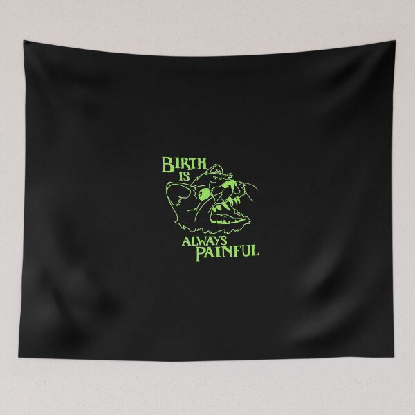 Item preview, BIRTH IS ALWAYS PAINFUL // minimalist green designed and sold by SevLovesLily.